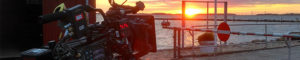 ARRI Kamera vor Sonnenuntergang